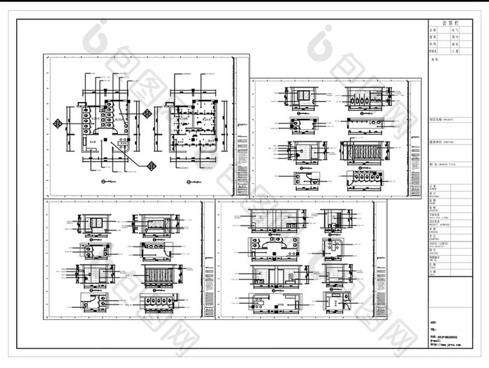 卫生间设计CAD施工图纸