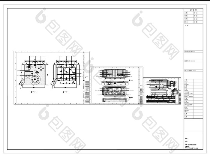 销售办公室CAD施工图纸