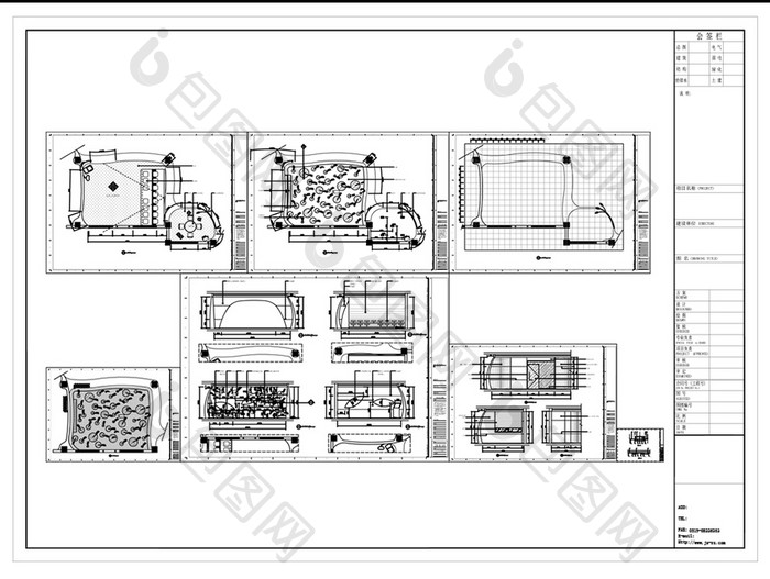 企业文化展示区CAD施工图纸