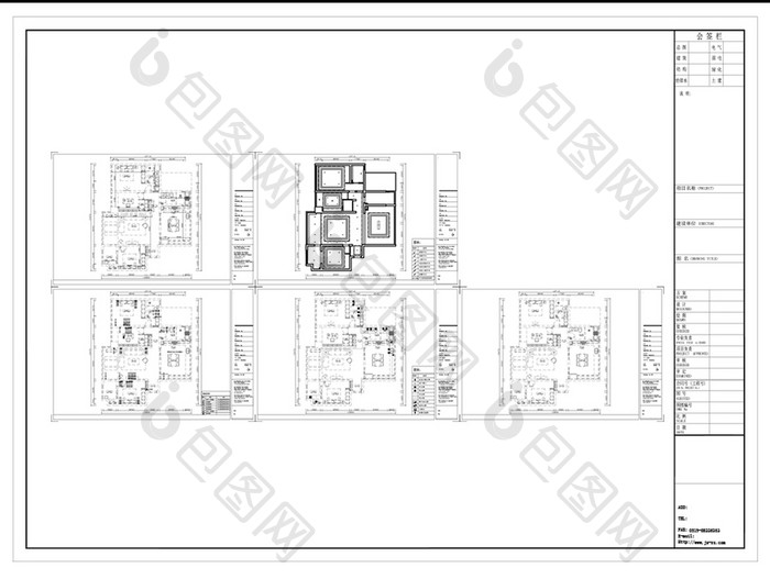 总经理室CAD施工图纸