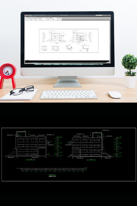 青少年活动中心建筑施工图CAD