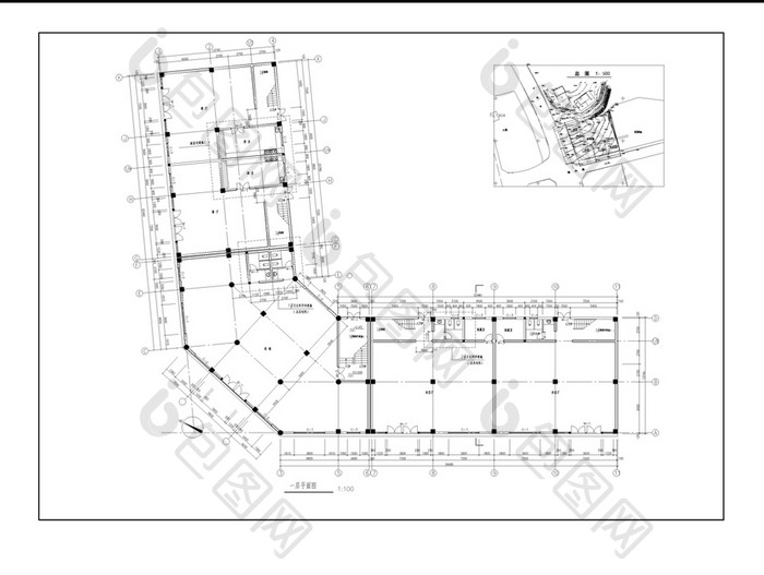 商业综合体建筑施工图CAD