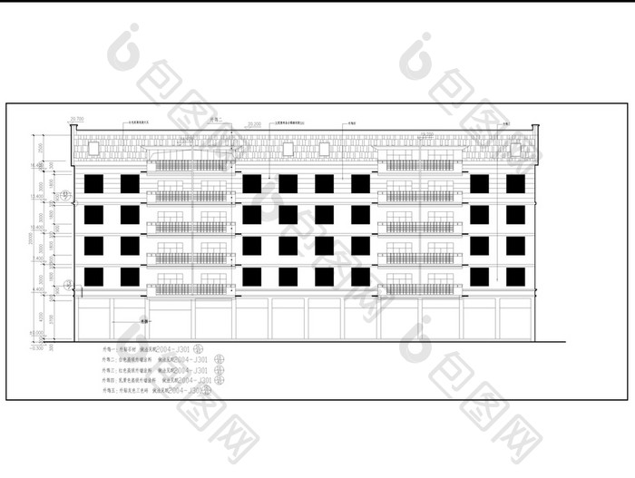 商住楼的CAD建筑方案图