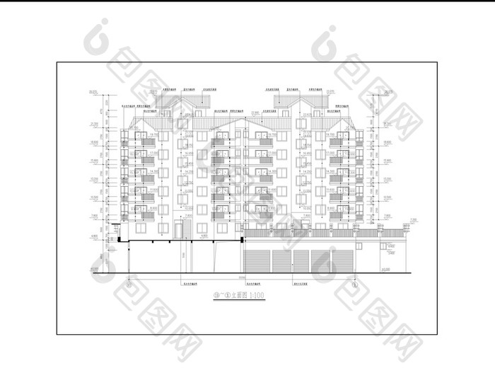 商住楼建筑专业施工图CAD