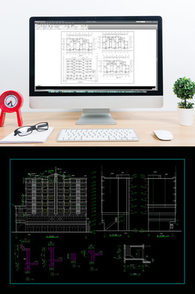 建筑CAD施工图商住楼