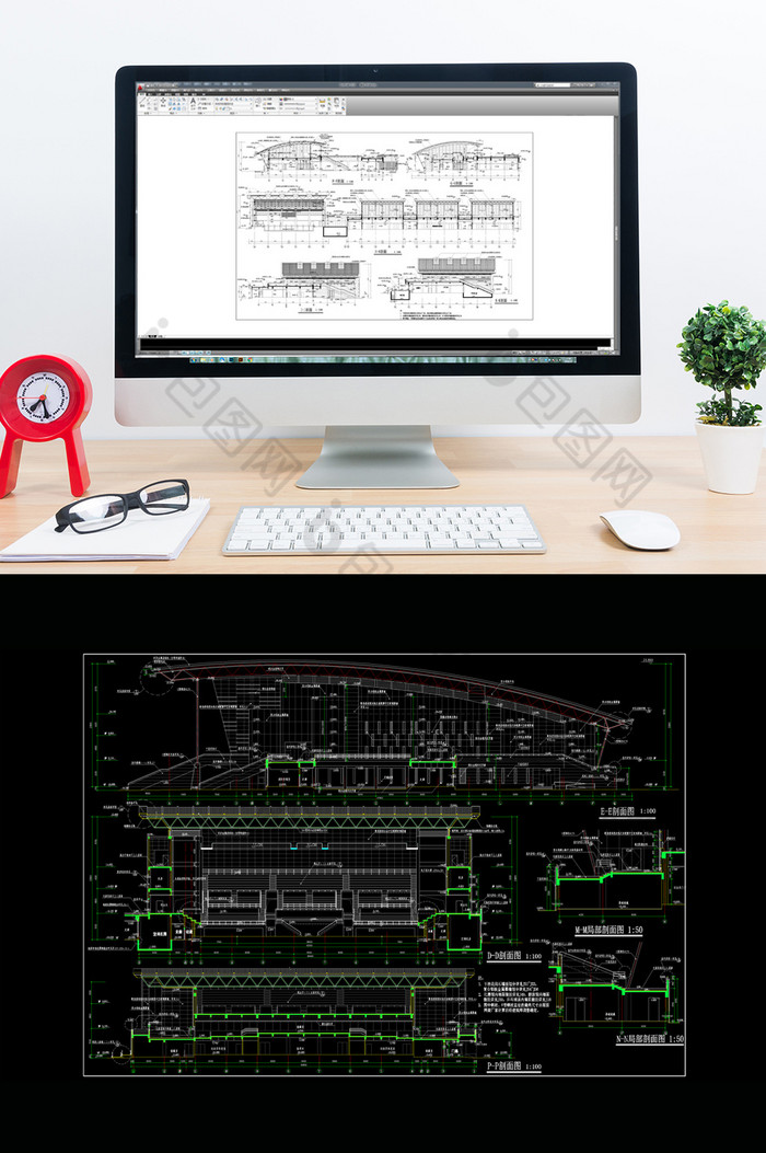 建筑施工图设计建筑设计CAD建筑施工图图片