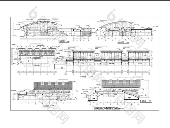 体育活动中心建筑设计方案CAD图