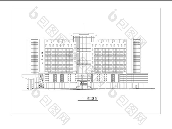 综合楼的平立剖CAD图纸