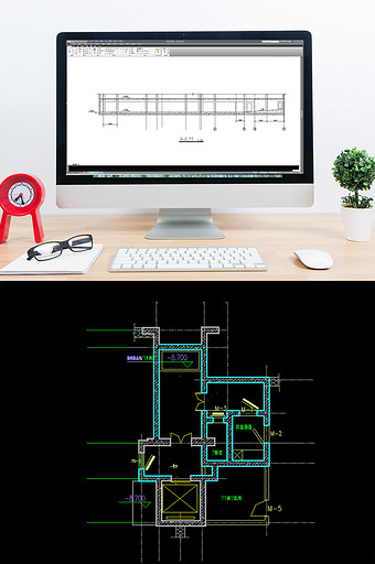 地下室人防建筑施工图CAD图片