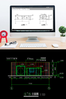 管理房建筑图CAD图纸