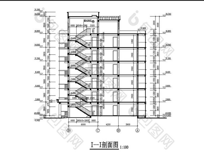 某商品楼的施工图CAD图纸