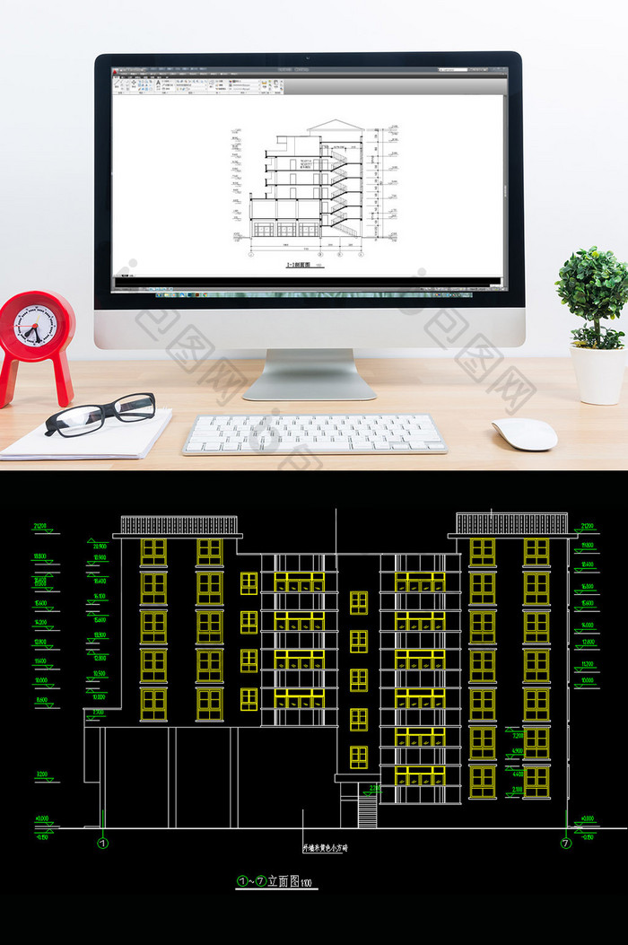 蝴蝶园住宅楼施工图CAD方案