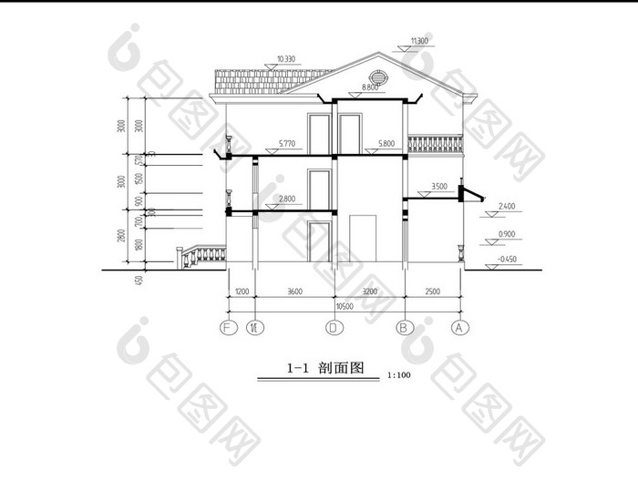 简单实用的新型农村住宅CAD施工图