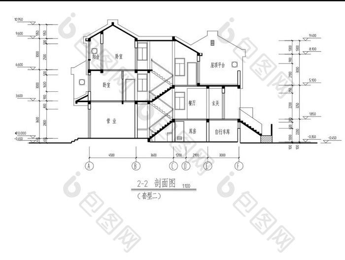 城乡住宅施工图CAD图纸