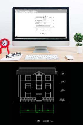 村镇建设住宅CAD方案图纸