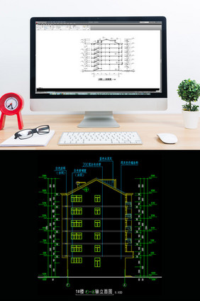 带阁楼的住宅CAD建筑施工图纸