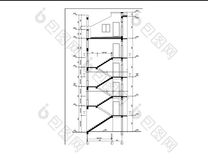 单身公寓的建筑施工图图纸CAD