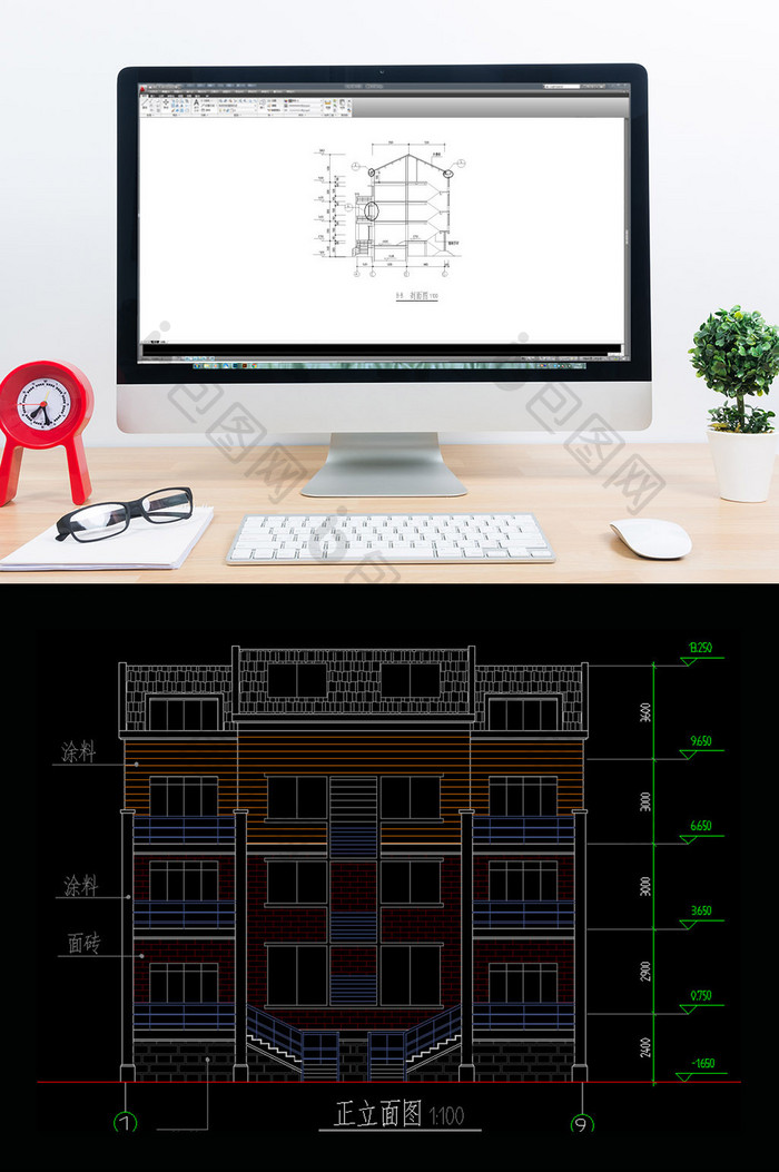 多层住宅建筑施工图CAD方案图图纸