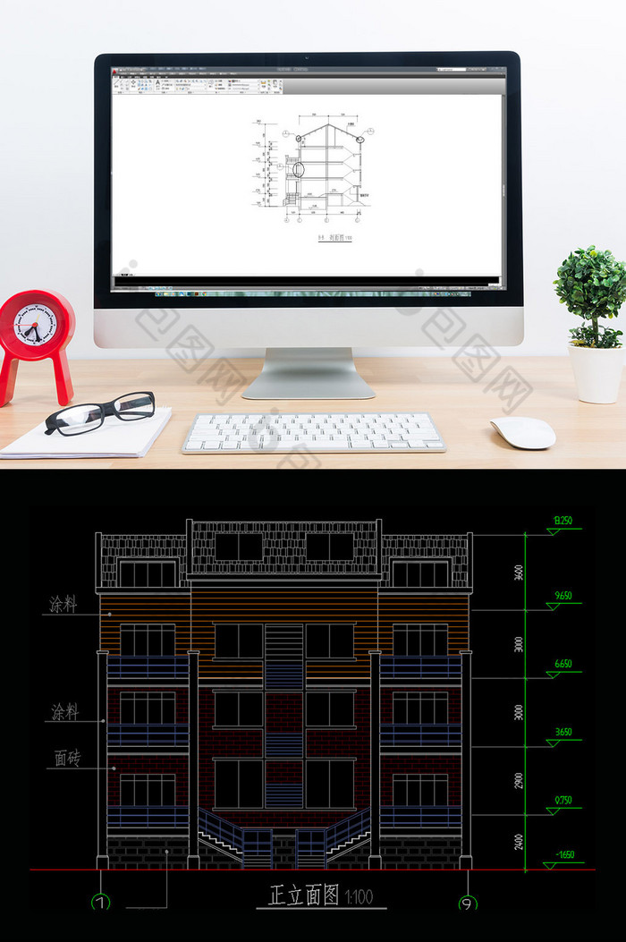 建筑施工图设计建筑设计CAD建筑施工图图片