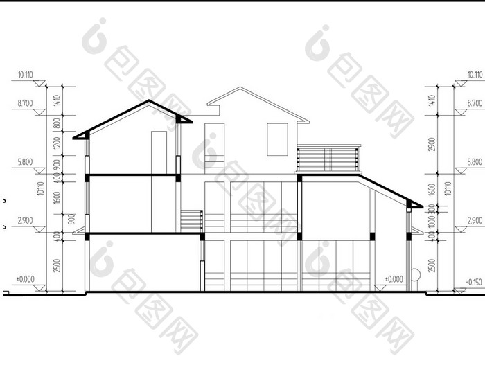 规划设计院的建筑施工图CAD图纸
