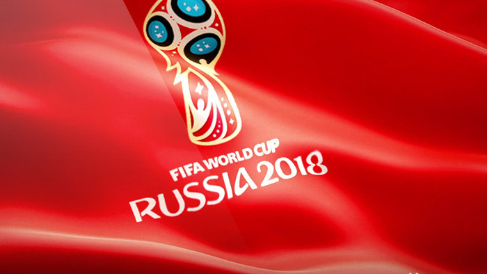 无限循环2018俄罗斯世界杯旗帜背景视频