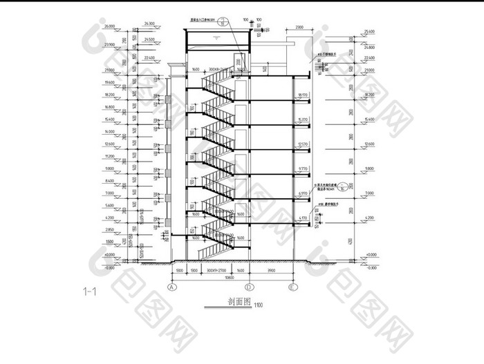 村住宅的建筑施工图CAD