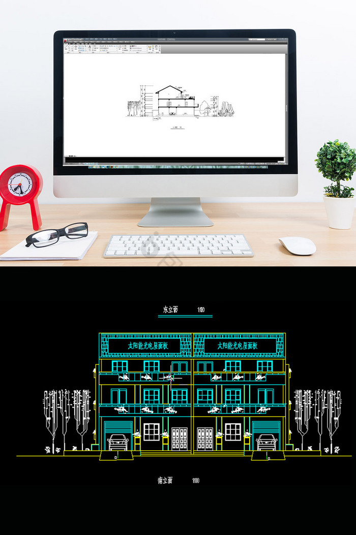 新型农村住宅的CAD施工图纸图片