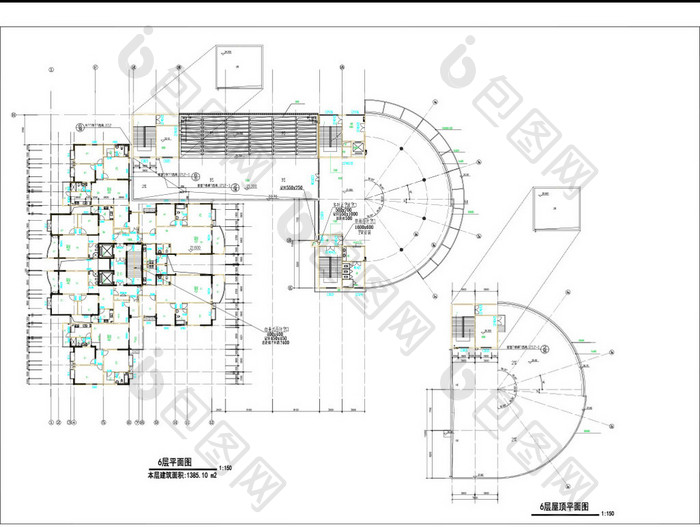 三十二层高层住宅建筑CAD施工图图纸