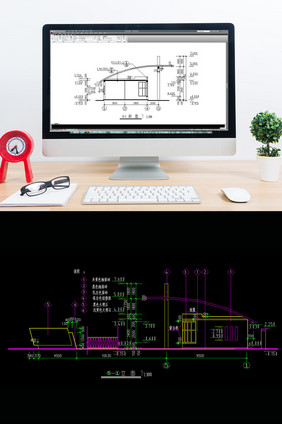 公司传达室的CAD建筑施工图