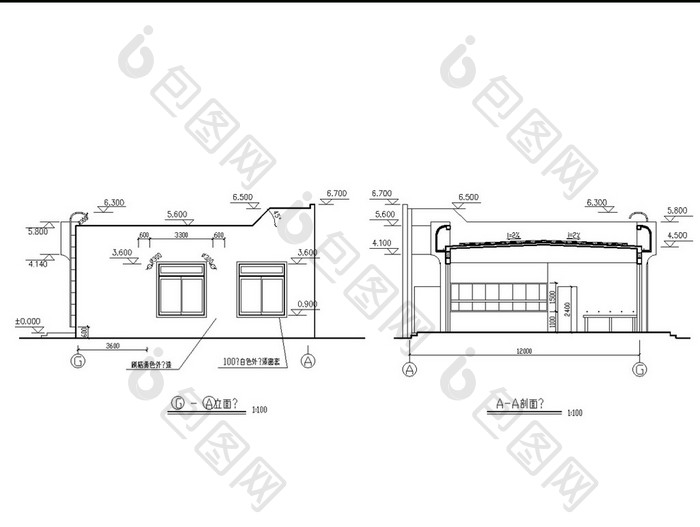 食堂CAD建筑施工图图纸