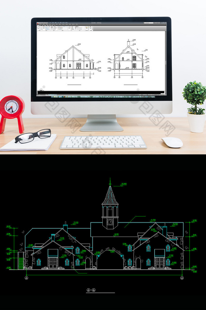 建筑施工图CAD设计图纸CAD平面图图片