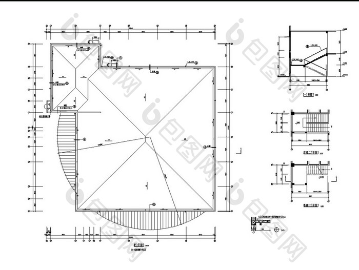 食堂的CAD建筑施工图图纸