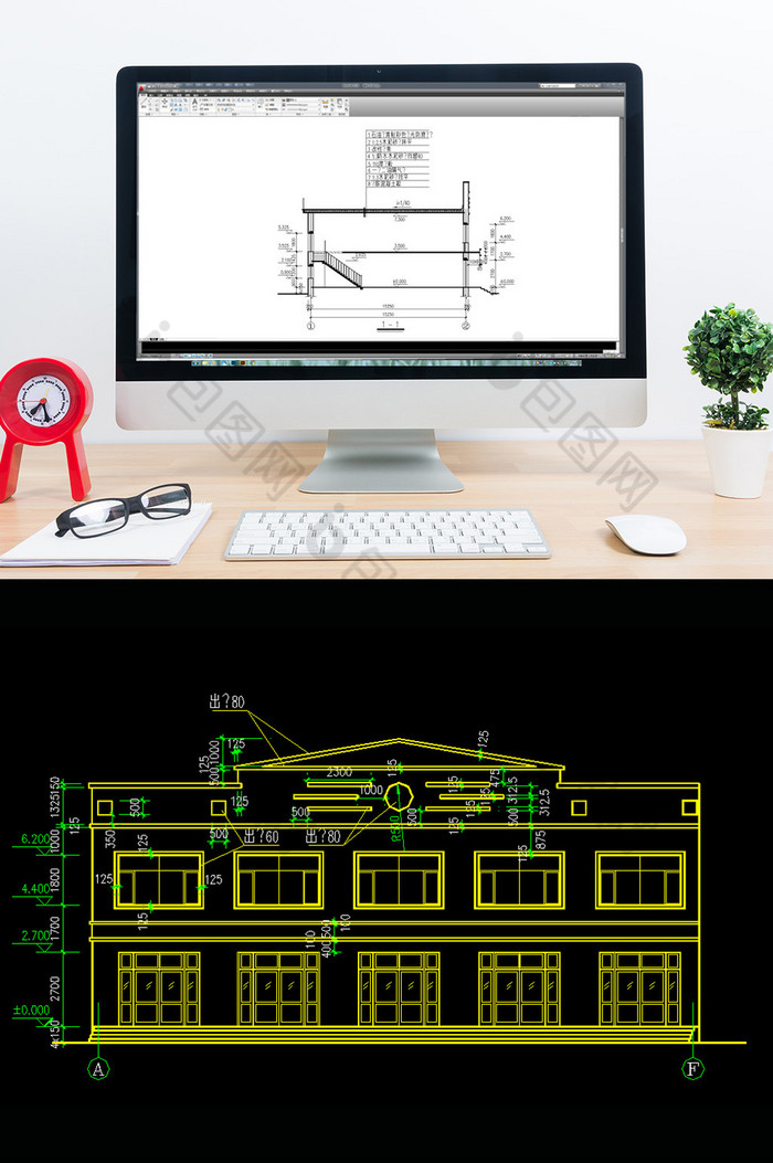 建筑施工图设计建筑设计CAD建筑施工图图片