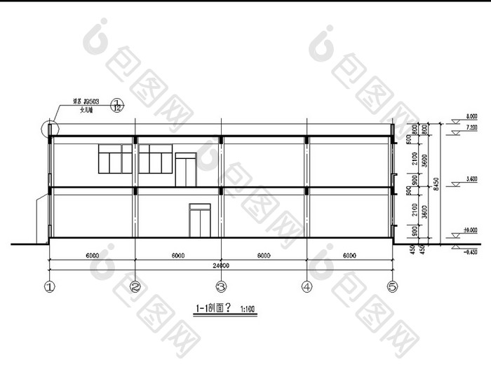 食堂的CAD建筑施工图全套图