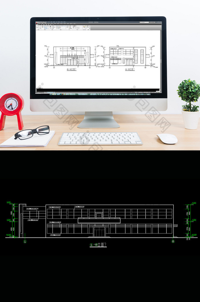 食堂的建筑施工图CAD图