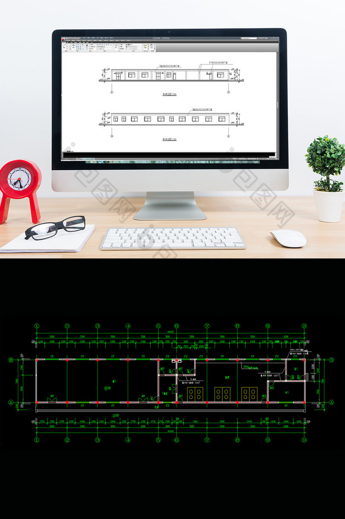 食堂建筑设计方案图施工图CAD