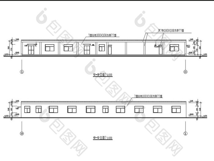 食堂建筑设计方案图施工图CAD