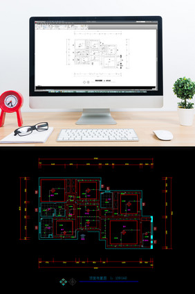 家装顶面布置CAD