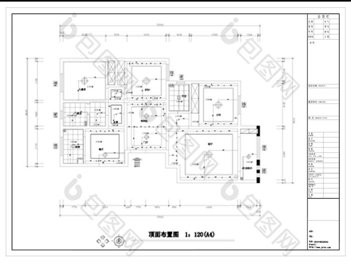 家装顶面布置CAD