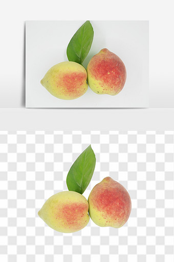 桃子苹果果蔬食品食物png元素图片
