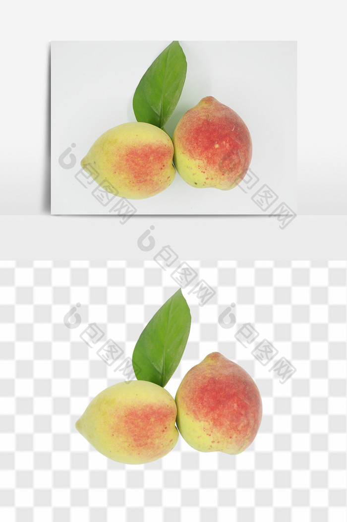 桃子苹果果蔬食品食物png元素