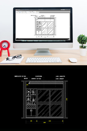 家装酒柜立面结构图CAD图纸