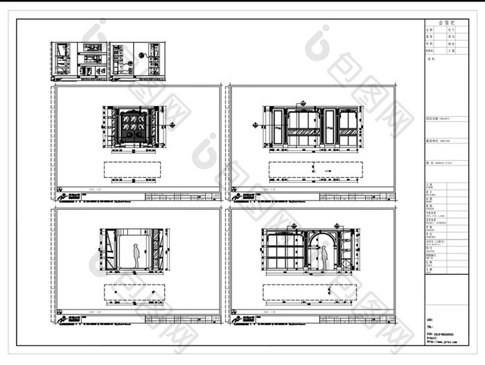 石材展厅CAD施工图纸设计