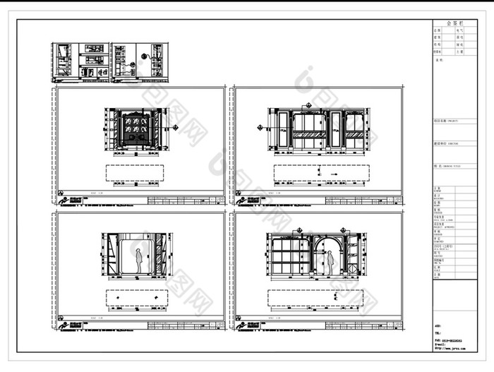 石材展廳cad施工圖紙設計