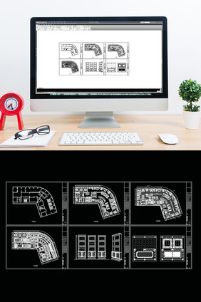 家具展厅空间设计CAD