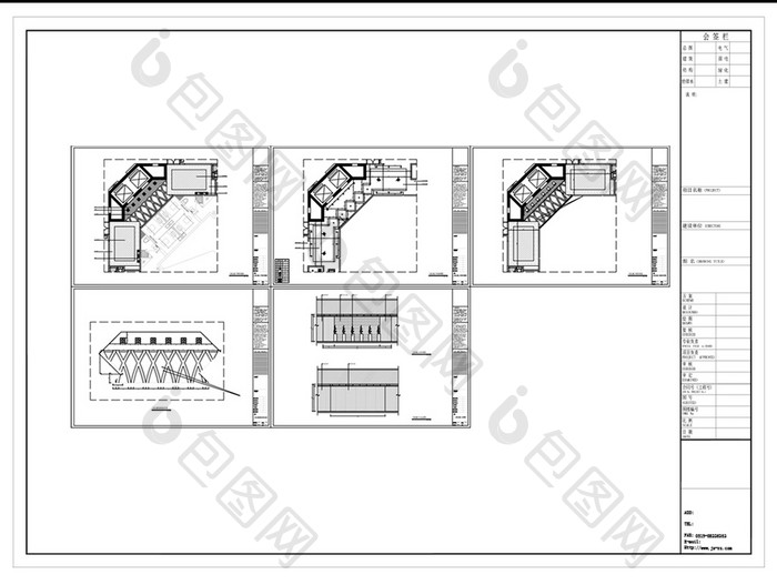 酒店顶层空间设计CAD