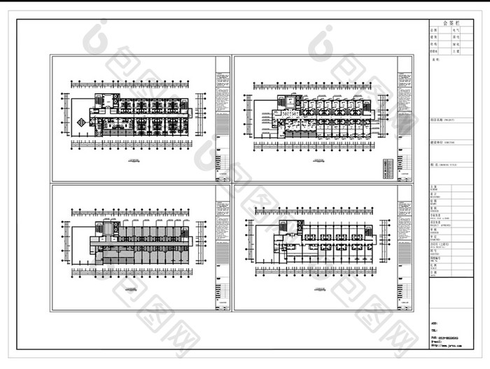 酒店标准层空间设计CAD