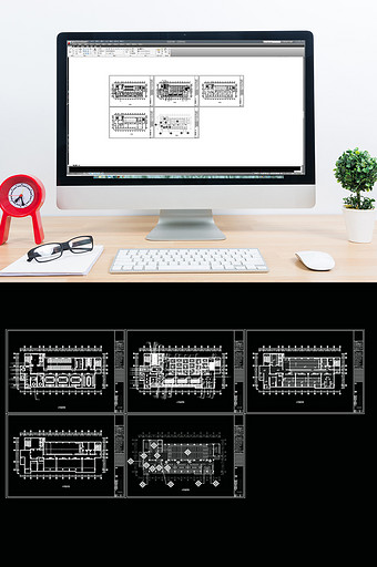 办公空间设计CAD空间规划图片