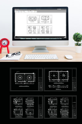 餐饮空间包厢设计CAD方案