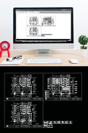大堂室内设计CAD施工图纸